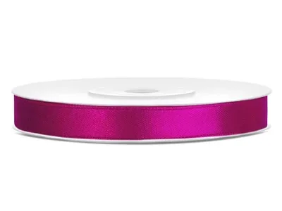 Zdjęcie produktu dla Wstążka satynowa 6 mm x 25 m Fuksja
