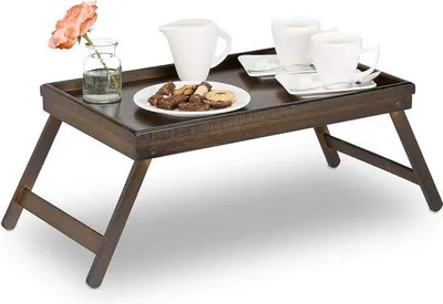 Produktbild von Famanu Laptop-Tisch für das Bett - klappbar, 22x64x31cm