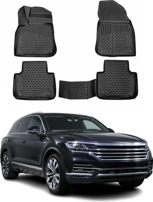 Produktbild von 2018-2021 VW Touareg Fußmatten TPE Schwarz 4 tlg