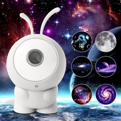 Obrázek produktu pro Dětské noční světlo Aliens LED Starry Sky Light Planetarium Projector Lamp Starry Night Light Rechargeable Projection Lamp Party Bedroom Children's Room Decoration Dětské dárkové dárky
