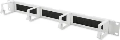 Produktbild von DIGITUS Kabelrangierpanel mit Bürstenleisten für 483 mm (19")-Schränke, 1HE