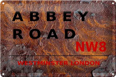 Produktbild von Blechschild London 30x20cm Abbey Road NW8