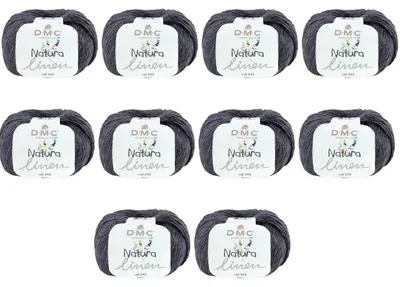 Image de Fil DMC Natura Linen 10x – gamme épuisée, fil de qualité supérieure pour l'été, contenant du lin (50 g), couleur (123)