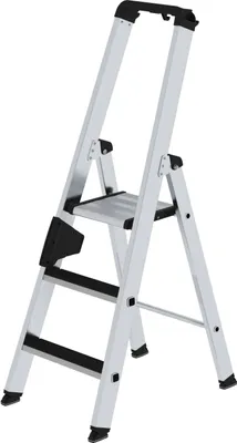 Produktbild von Stufen-Stehleiter einseitig begehbar mit clip-step 3 Stufen