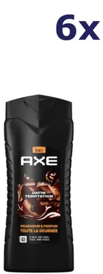 Produktbild von 6x Axe 5-in-1 Shampoo & Shower gel Dark Temptation 400 ml