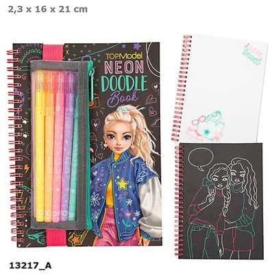 Obrázok produktu pre Zestaw Neon Doodle Top Model z żelpenami 13217A