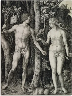 Produktbild von ARTland Leinwandbild Adam und Eva. 1504 Größe: 60x80 cm