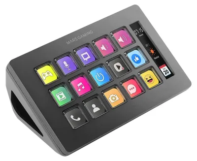Zdjęcie produktu dla Mars Gaming MSD-ONE, Czarny, 15 przycisków, Dotyk, 132 mm, 81 mm, 61 mm