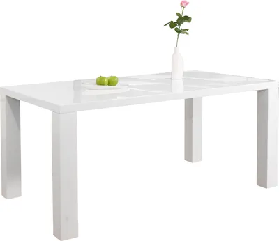 Produktbild von SalesFever Esstisch 200 x 100 cm | Hochglanz lackiert | MDF-Holz | B 200 x T 100 x H 76 cm | weiß