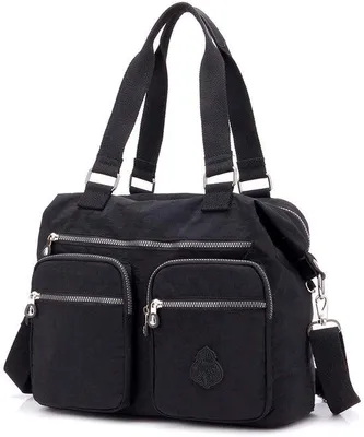 Produktbild von Nylon Schultertas in Schwarz für Alltags- und Freizeitgebrauch