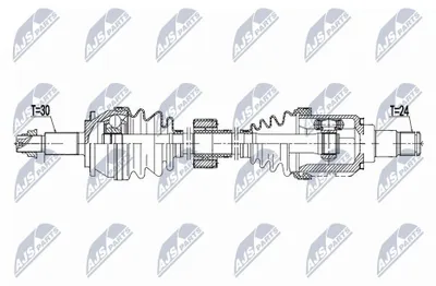 Produktbild von NTY NPW-TY-196 Antriebswelle Vorne Links für TOYOTA AVENSIS Station Wagon (ZRT27, ADT27) AVENSIS Stufenheck (ZRT27, ADT27)