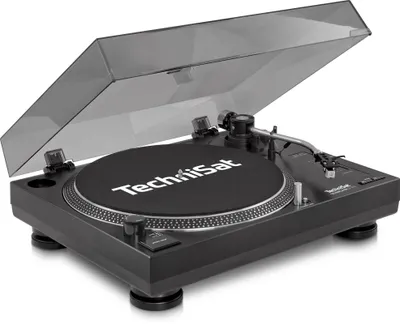 Obrázek produktu pro TechniSat TechniPlayer LP 300, Gramofon s přímým náhonem, Černá, Stříbrná, 45 ot/min, 0,25%, 450 mm, 350 mm
