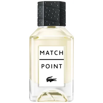 A bottle of Lacoste Match Point Eau de Toilette for men.