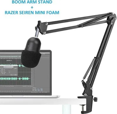 Obrázok produktu pre Profesionálny mikrofónový stojan, nastaviteľný, štandardný