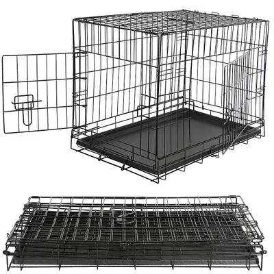 Produktbild von Hundetransportbox Faltbar Hunde Transport Gitterbox Käfig XL 107x75,5x70cm-42"