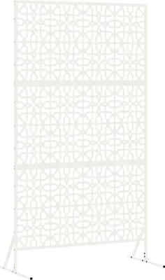 Image de vidaXL Pare-vue blanc 100 x 50 x 180 cm acier
