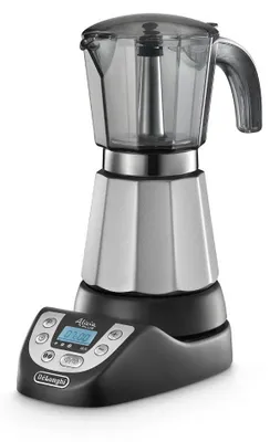Zdjęcie produktu dla DeLonghi Alicia Plus EMKP 63.B Elektryczny dzbanek do mokki czarno-srebrny