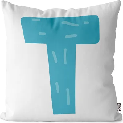 Produktbild von VOID T Alphabet Buchstabe Namen Kissenbezug Kissenhülle Sofakissen Kissen Deko Outdoor-Kissen Dekokissen