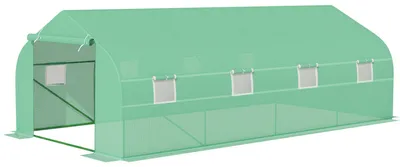 Produktbild von Outsunny Gewächshaus ca. 6 x 3 x 2 m Foliengewächshaus mit Reißverschlusstür