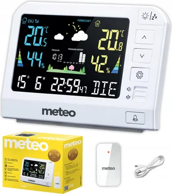Produktbild von Wetterstation Meteo Sp205 Wetterstation Hygrometer Aussensensor Dcf