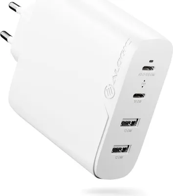 Zdjęcie produktu dla Alogic Ladegerät 100W 4 Port (2x USB-C, 2 x USB 3.0 A)  weiß