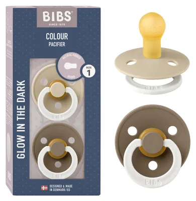 Zdjęcie produktu dla BIBS Colour "Dark Oat & Vanilla NIGHT" 2er Pack
