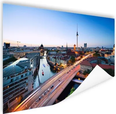 Produktbild von MuchoWow® Poster Berlin - Abend - Deutschland 160x80 cm - Foto Poster