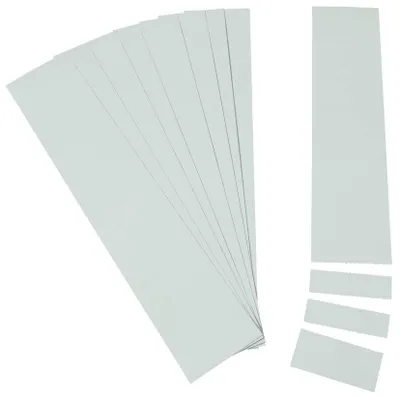 Produktbild von Einsteckkarten für 15mm Einsteckschiene 70x12mm grau VE=220 Stück