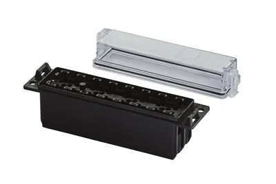 Imagen del producto de Caja de fusibles para fusible ATO de 8 polos, marca HELLA, universal, compatible con diversos vehículos.