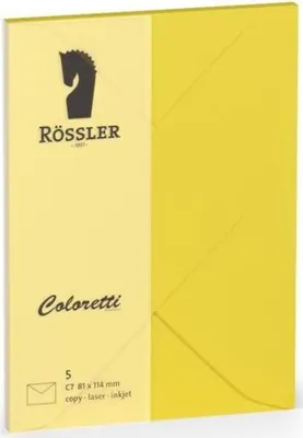 Immagine prodotto di Umschlag c7 coloretti 5 Stk. gelb