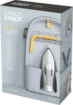 Produktbild von Joseph Joseph Glide Pocket Tisch-Bügelbrett grau gelb Haushaltswaren Bügelbrett
