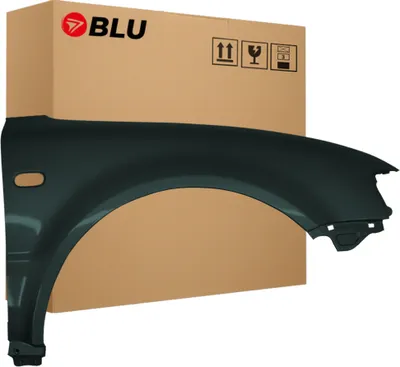 Immagine prodotto di BLU Parafango compatibile con VW Volkswagen Passat B5 LD6S Destra Grün NordischGrün | 1996-2000 | Anteriore | Verniciato | Pronto per il montaggio | Acciaio