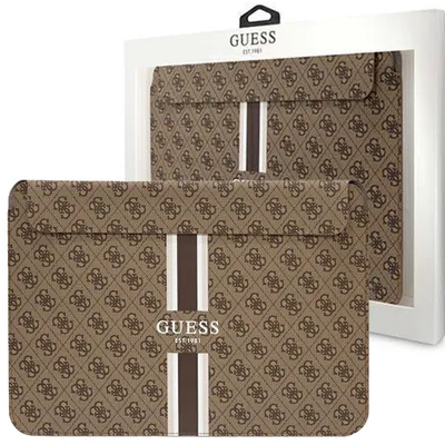 Produktbild von Guess 4G Gestreiftes Notebook-Case 14" Braun