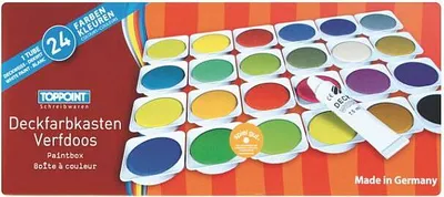 Produktbild von Schuldeckfarbkasten, 24 Farben, 1 Stück