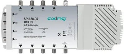 Zdjęcie produktu dla Axing SPU 58-05, 5 wejś., 8 wyjś., 950 - 2400 MHz, 85 - 862 MHz, IP20, F