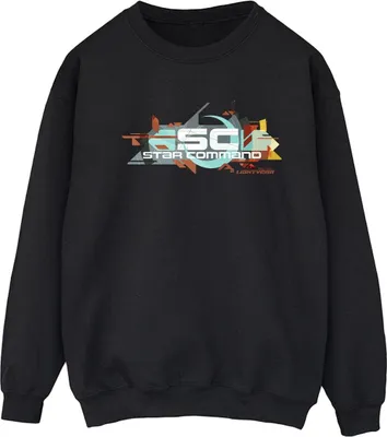 Produktbild von Disney - "Lightyear Star Command Graphic Title" Sweatshirt für Damen BI25125 (M) (Schwarz)