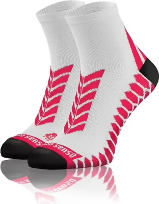 Produktbild von Sesto Senso Sportsocken – Bequeme, atmungsaktive Socken – Uni für Damen und Herren, Größe 39-42, Weiß