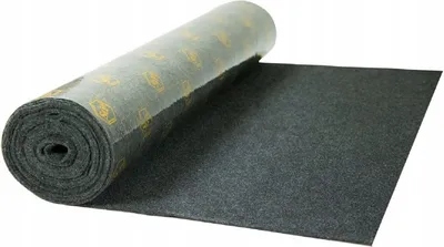 Produktbild von QLS Autoteppich Selbstklebend zur Auskleidung 25x100 cm Anthrazit Meterware 11077