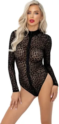 Produktbild von Damen Body mit Leopardenmuster Größe M