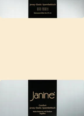 Produktbild von Janine JERSEY Spannbetttuch 5007 Farbe leinen Größe 100x200cm