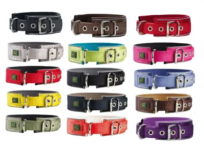 Produktbild von Hunter Halsband Neopren Reflect Nylon/Neopren versch. Größen und Farben, Größe:45, Farbe:braun