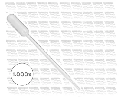 Zdjęcie produktu dla 1000 pipet z końcówką dozującą oraz rurką ssącą i pompą, pojemność 1 ml