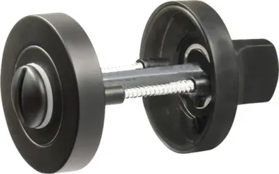 Produktbild von Rosettenpaar schwarz matt für Bad + WC Türen Ø 52 mm