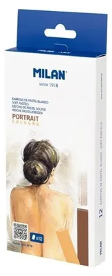 Zdjęcie produktu dla Pastele miękkie Art Milan w 12 kolorach do rysowania
