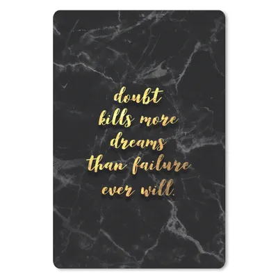 Produktbild von MuchoWow® Mauspad Mousepad Zitate - Träume - Gold - Marmor 18x27 cm - Mousepads - Maus Mat - Pad - Mausunterlage