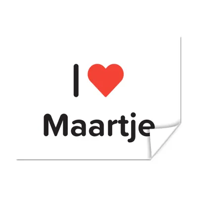 Produktbild von MuchoWow® Poster Ich liebe - Mary - Mädchen 120x90 cm - Wandbild