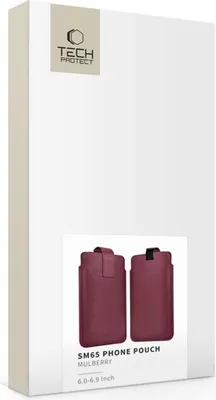 Immagine prodotto di Tech-Protect SM65 Custodia universale per cellulare 6" - 6,9", rosso bordeaux