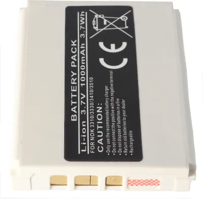 Produktbild von Akku passend für Nokia BLC-2 Akku 3310, 3330, 3410, 3510, Li-Ion, 3,7V, 1000mAh, 3,7Wh