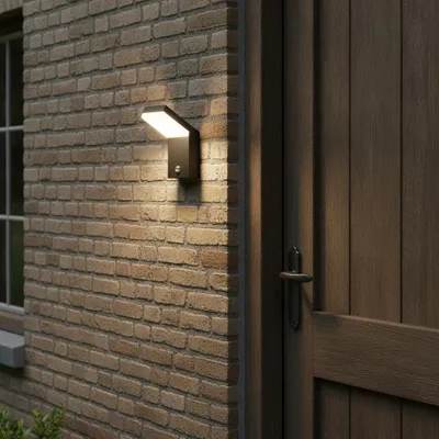 Productafbeelding van Wandlamp Farge antraciet met sensor, AI-gegenereerde afbeelding