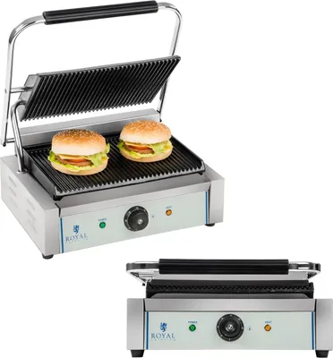 Obrázok produktu pre Expondo Royal Catering Kontaktný gril – rebrovaný – 2 200 W